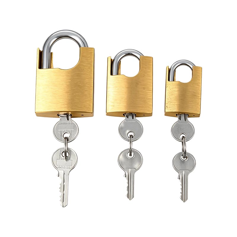 Lucchetto con grillo rivestito in ottone 